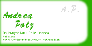 andrea polz business card